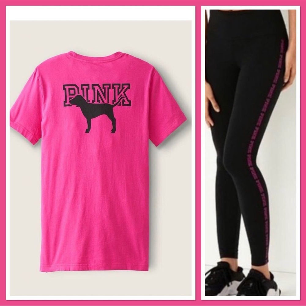 NWT VS PINK NEON FUCHSIA SET